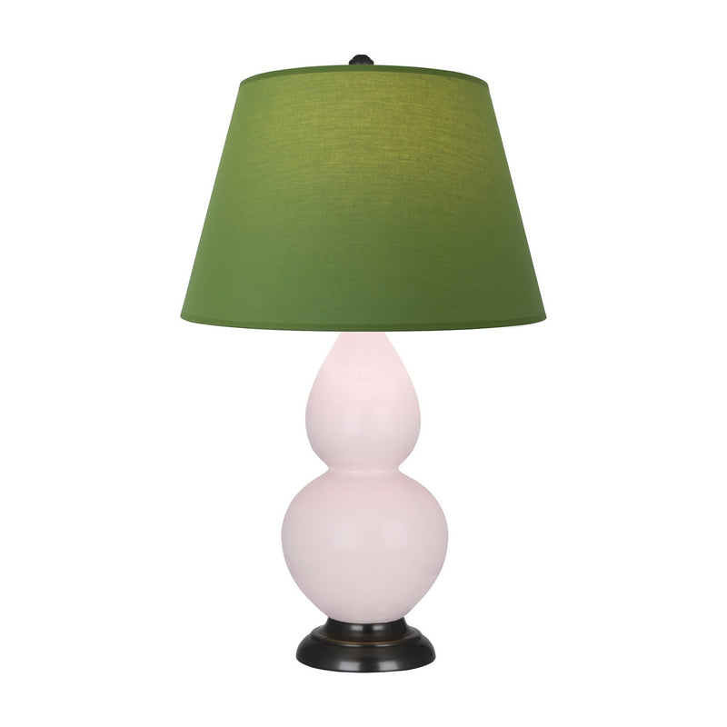 Robert Abbey RW11G One Light Accent Lamp, Rose Water Glazed Ceramic w/Deep Patina Bronze