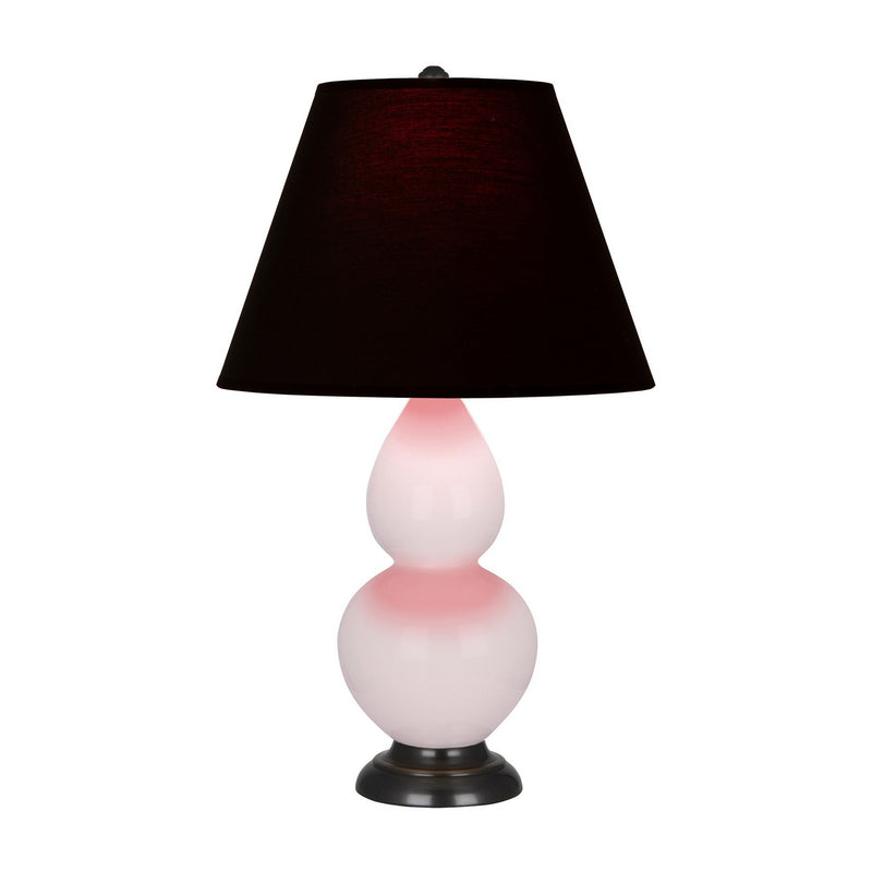 Robert Abbey RW11K One Light Accent Lamp, Rose Water Glazed Ceramic w/Deep Patina Bronze