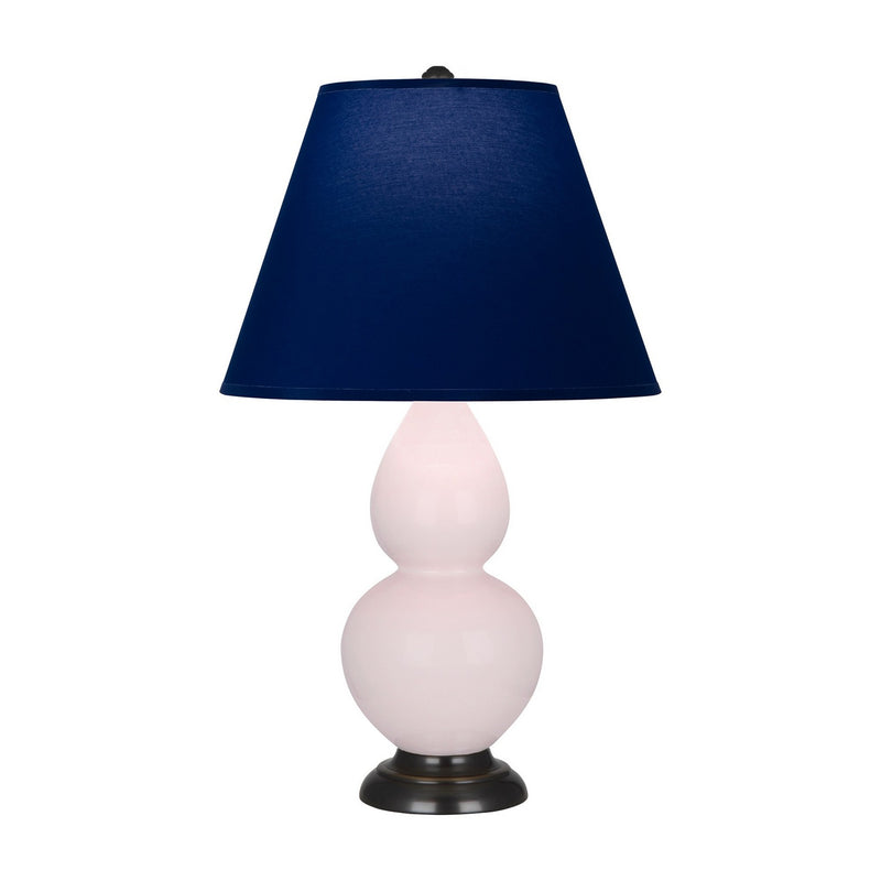 Robert Abbey RW11N One Light Accent Lamp, Rose Water Glazed Ceramic w/Deep Patina Bronze