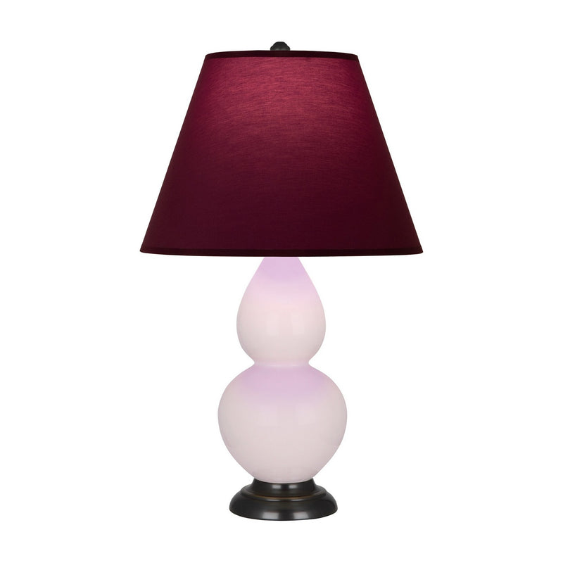 Robert Abbey RW11P One Light Accent Lamp, Rose Water Glazed Ceramic w/Deep Patina Bronze