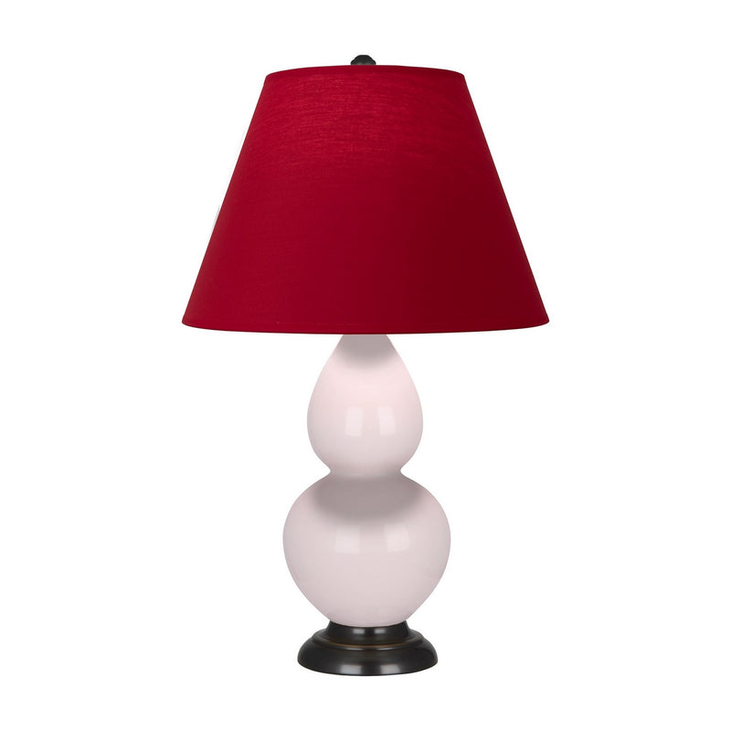 Robert Abbey RW11R One Light Accent Lamp, Rose Water Glazed Ceramic w/Deep Patina Bronze