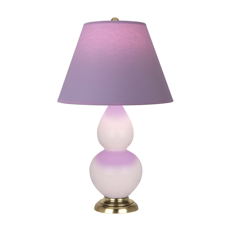 Robert Abbey RW10L One Light Accent Lamp, Rose Water Glazed Ceramic w/Antique Natural Brass