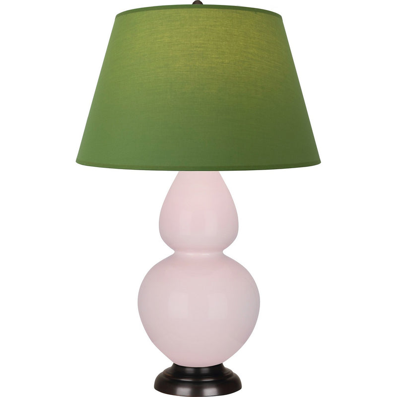 Robert Abbey RW21G One Light Table Lamp, Rose Water Glazed Ceramic w/Deep Patina Bronze