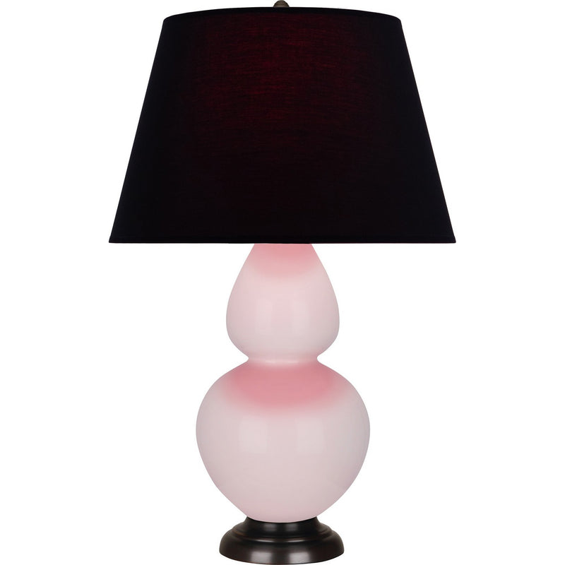 Robert Abbey RW21K One Light Table Lamp, Rose Water Glazed Ceramic w/Deep Patina Bronze