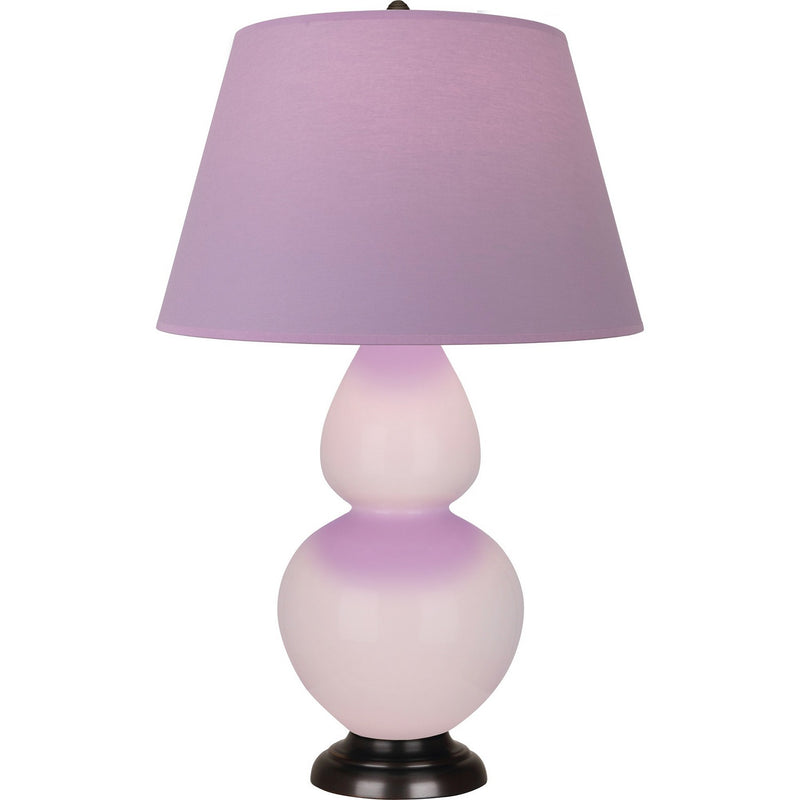 Robert Abbey RW21L One Light Table Lamp, Rose Water Glazed Ceramic w/Deep Patina Bronze