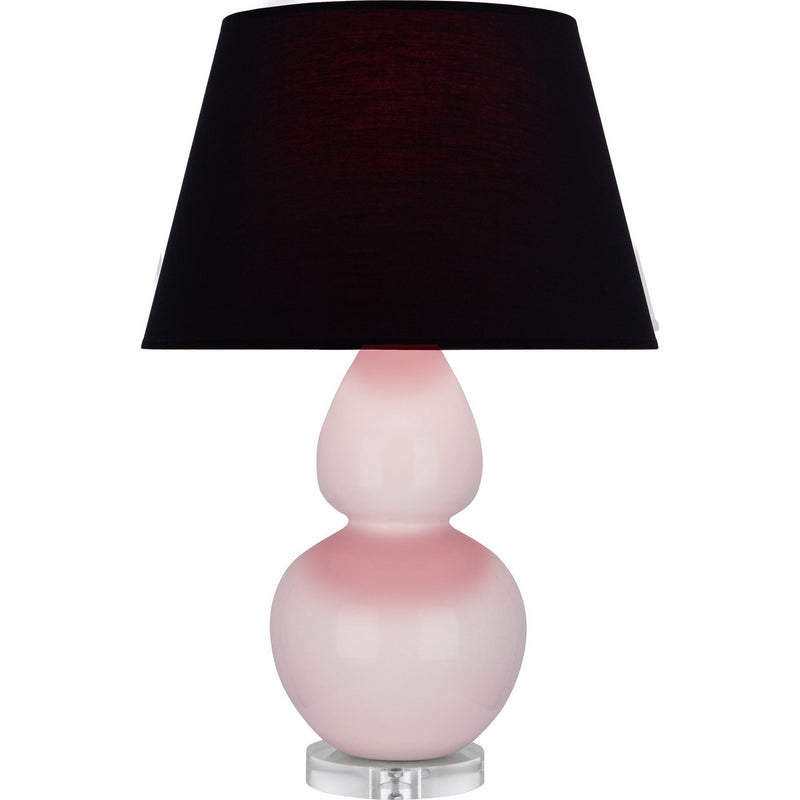 Robert Abbey RW23K One Light Table Lamp, Rose Water Glazed Ceramic w/Lucite