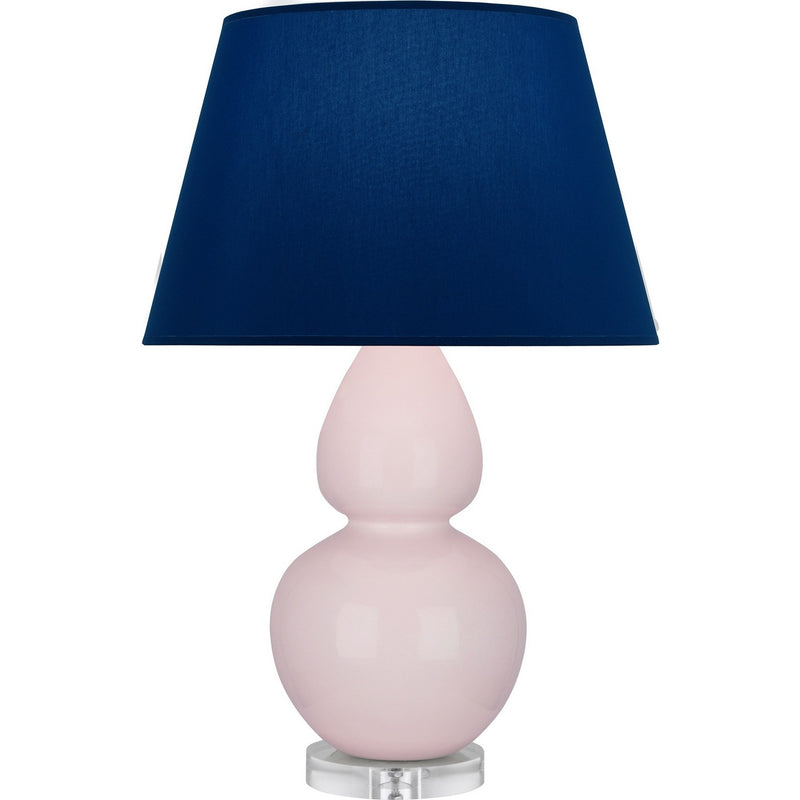 Robert Abbey RW23N One Light Table Lamp, Rose Water Glazed Ceramic w/Lucite