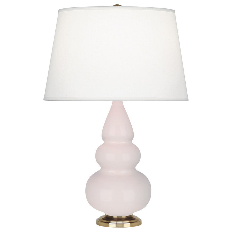 Robert Abbey RW30X One Light Accent Lamp, Rose Water Glazed Ceramic w/Antique Natural Brass