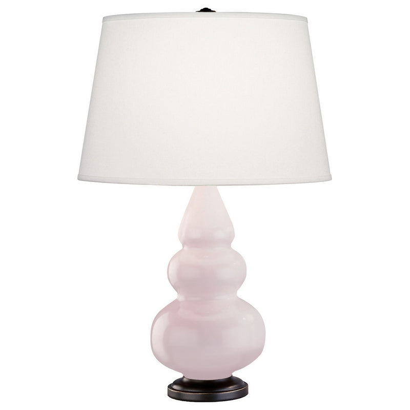 Robert Abbey RW31X One Light Accent Lamp, Rose Water Glazed Ceramic w/Deep Patina Bronze
