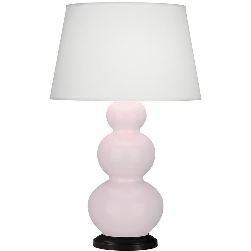 Robert Abbey RW41X One Light Table Lamp, Rose Water Glazed Ceramic w/Deep Patina Bronze