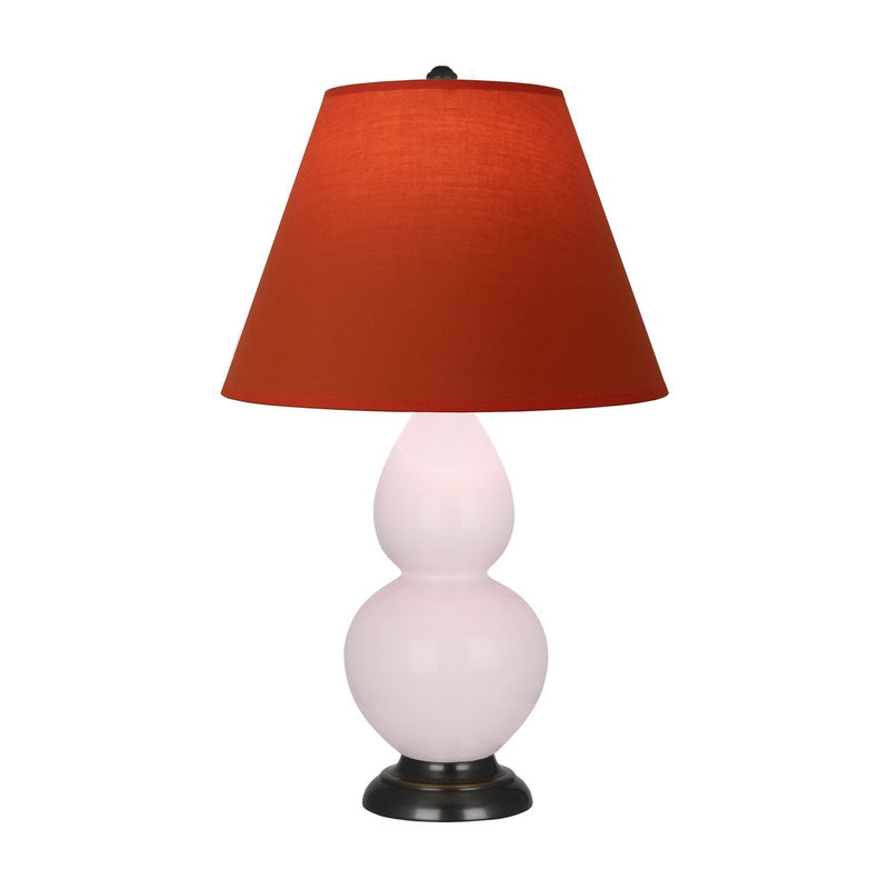 Robert Abbey RW11T One Light Accent Lamp, Rose Water Glazed Ceramic w/Deep Patina Bronze