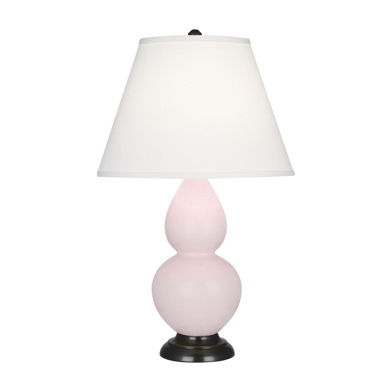 Robert Abbey RW11X One Light Accent Lamp, Rose Water Glazed Ceramic w/Deep Patina Bronze