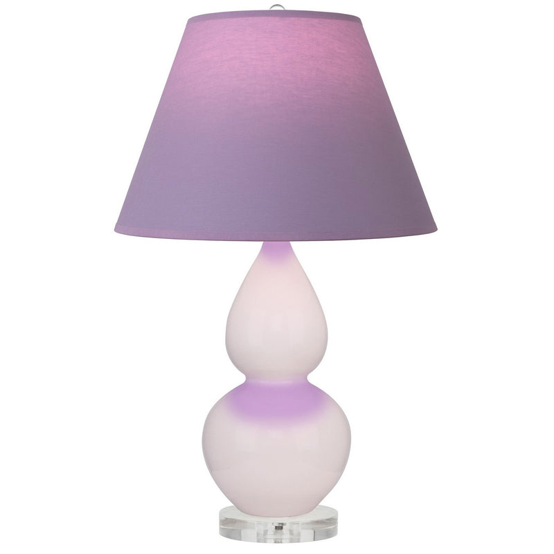 Robert Abbey RW13L One Light Accent Lamp, Rose Water Glazed Ceramic w/Lucite