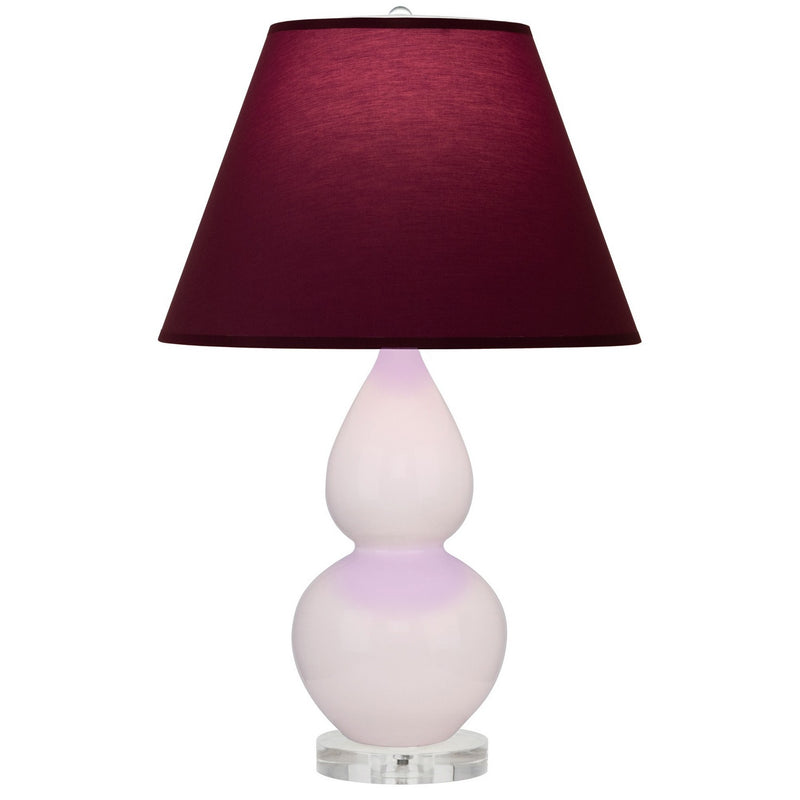 Robert Abbey RW13P One Light Accent Lamp, Rose Water Glazed Ceramic w/Lucite