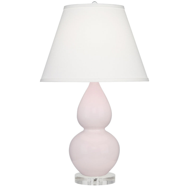 Robert Abbey RW13X One Light Accent Lamp, Rose Water Glazed Ceramic w/Lucite
