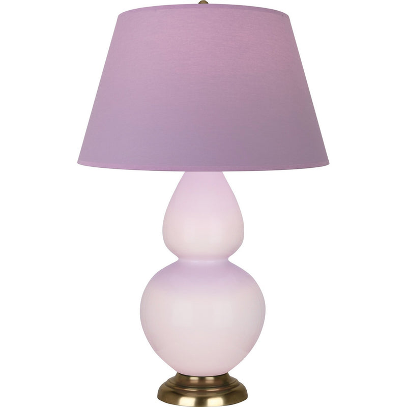 Robert Abbey RW20L One Light Table Lamp, Rose Water Glazed Ceramic w/Antique Natural Brass