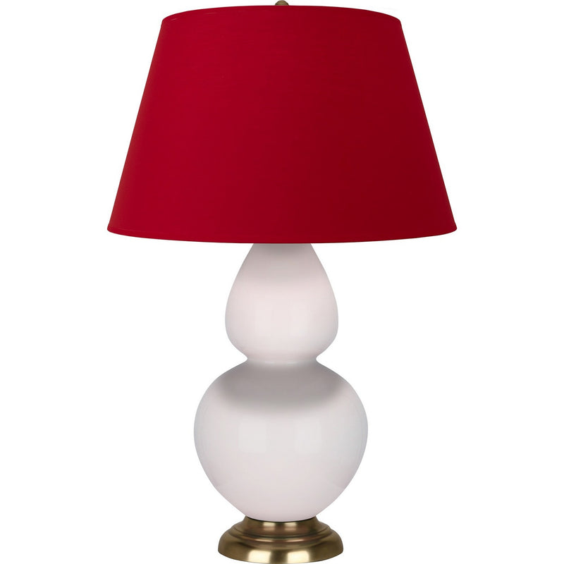 Robert Abbey RW20R One Light Table Lamp, Rose Water Glazed Ceramic w/Antique Natural Brass