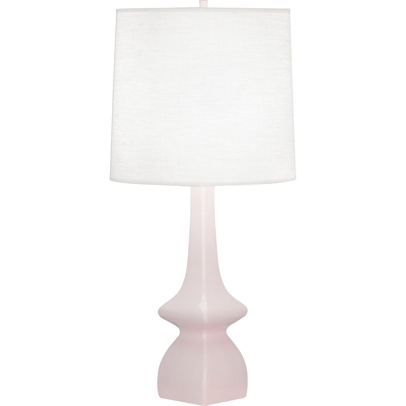 Robert Abbey RW210 One Light Table Lamp, Rose Water Glazed Ceramic