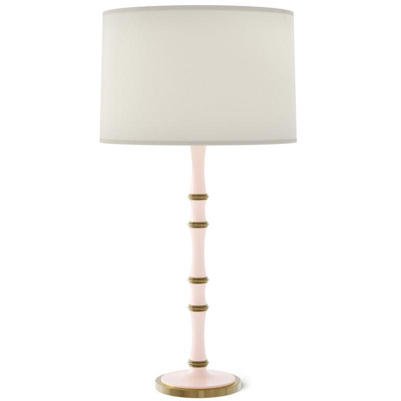 Robert Abbey RW71 One Light Table Lamp, Rose Water w/Modern Brass