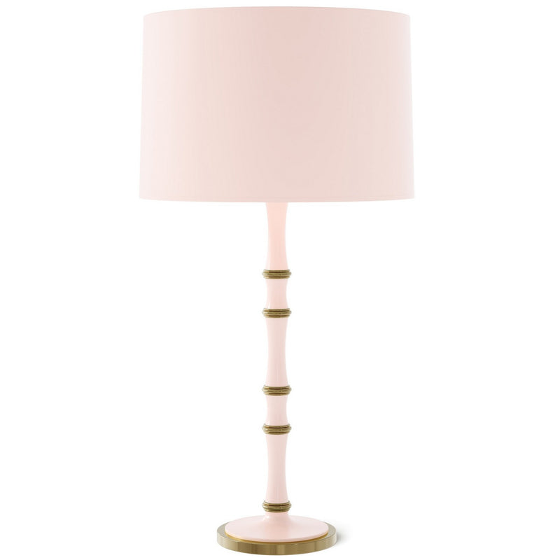 Robert Abbey RW71X One Light Table Lamp, Rose Water w/Modern Brass