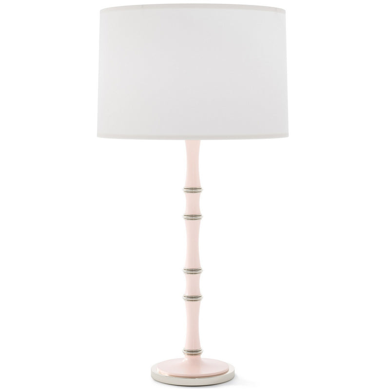Robert Abbey RW72 One Light Table Lamp, Rose Water w/Polished Nickel