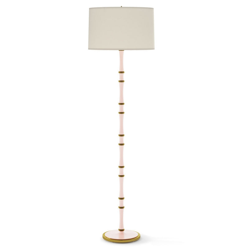 Robert Abbey RW73 One Light Floor Lamp, Rose Water w/Modern Brass