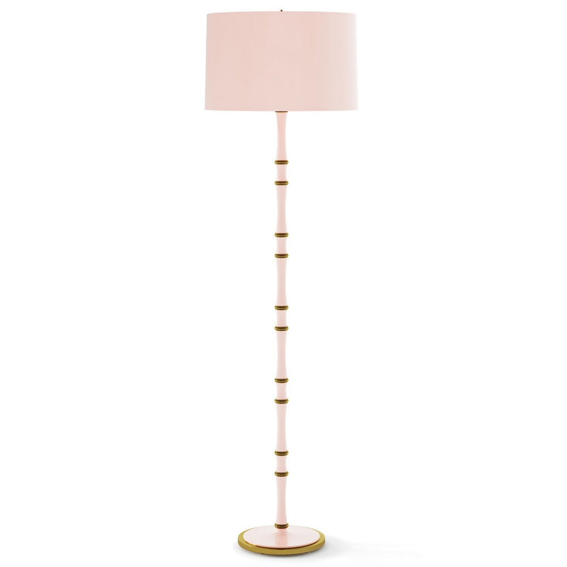 Robert Abbey RW73X One Light Floor Lamp, Rose Water w/Modern Brass