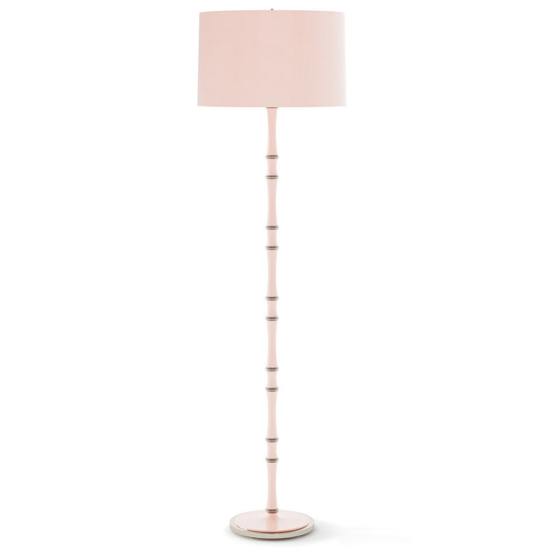 Robert Abbey RW74X One Light Floor Lamp, Rose Water w/Polished Nickel