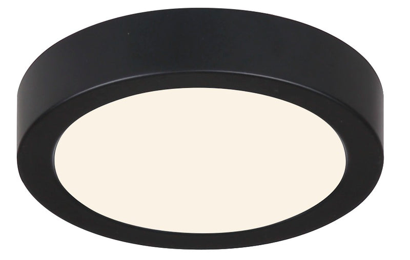 Canarm DL-5F-10DCW-BK-C LED Flush Mount, Matte Black
