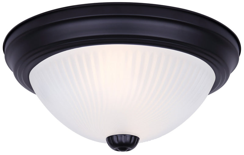 Canarm IFM211TMBK-F One Light Flush Mount, Matte Black