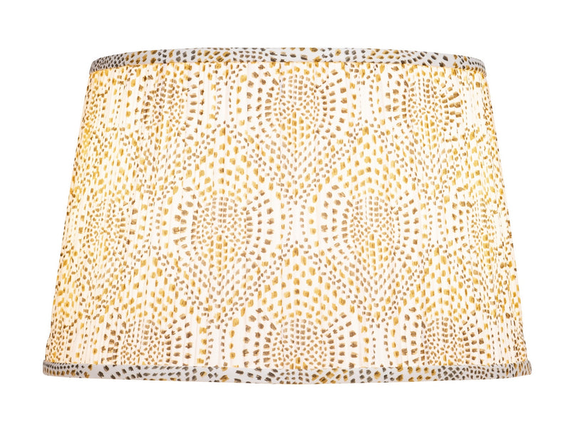 Currey and Company 0900-6019 Lamp Shade, Gold/Brown/Ivory