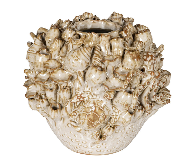 Currey and Company 1200-1052 Vase, Milky White