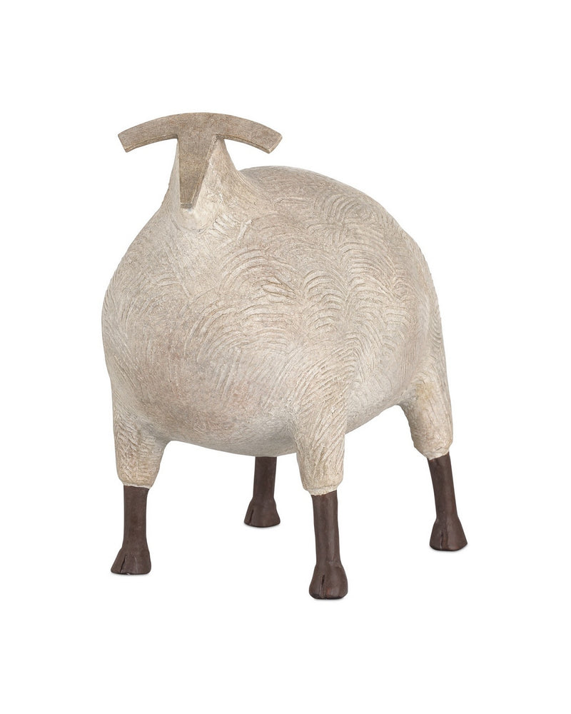 Currey and Company 1200-1073 Sculpture, Beige/Black