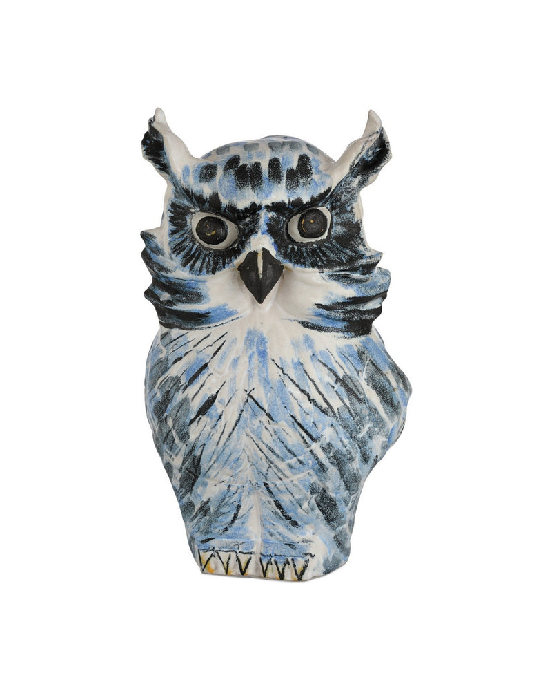 Currey and Company 1200-1076 Sculpture, Blue/White/Black