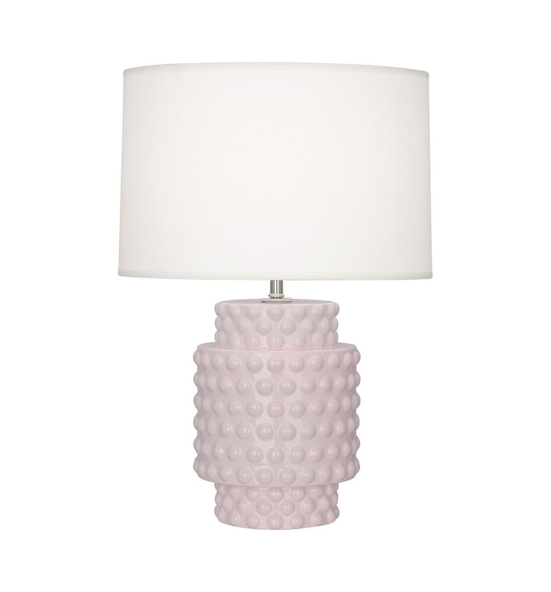 Robert Abbey RW801 One Light Accent Lamp, Rose Water Glazed Textured Ceramic