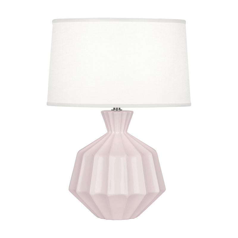 Robert Abbey RW989 One Light Accent Lamp, Rose Water Glazed Ceramic
