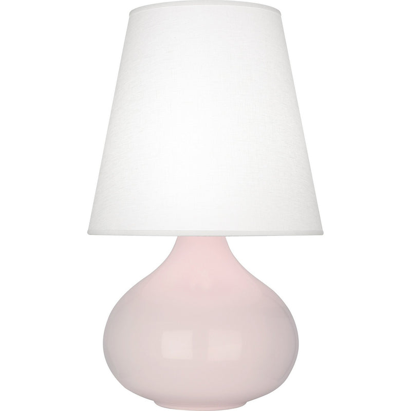 Robert Abbey RW993 One Light Table Lamp, Rose Water Glazed Ceramic