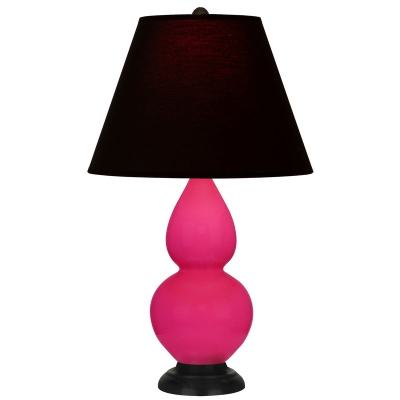 Robert Abbey RZ11K One Light Accent Lamp, Razzle Rose Glazed Ceramic w/Deep Patina Bronze