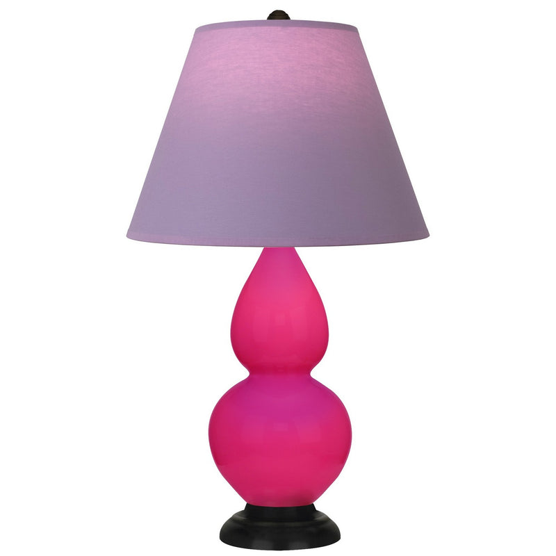 Robert Abbey RZ11L One Light Accent Lamp, Razzle Rose Glazed Ceramic w/Deep Patina Bronze