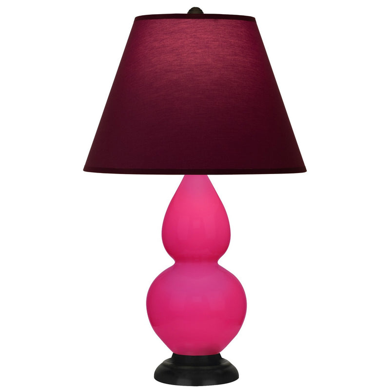 Robert Abbey RZ11P One Light Accent Lamp, Razzle Rose Glazed Ceramic w/Deep Patina Bronze