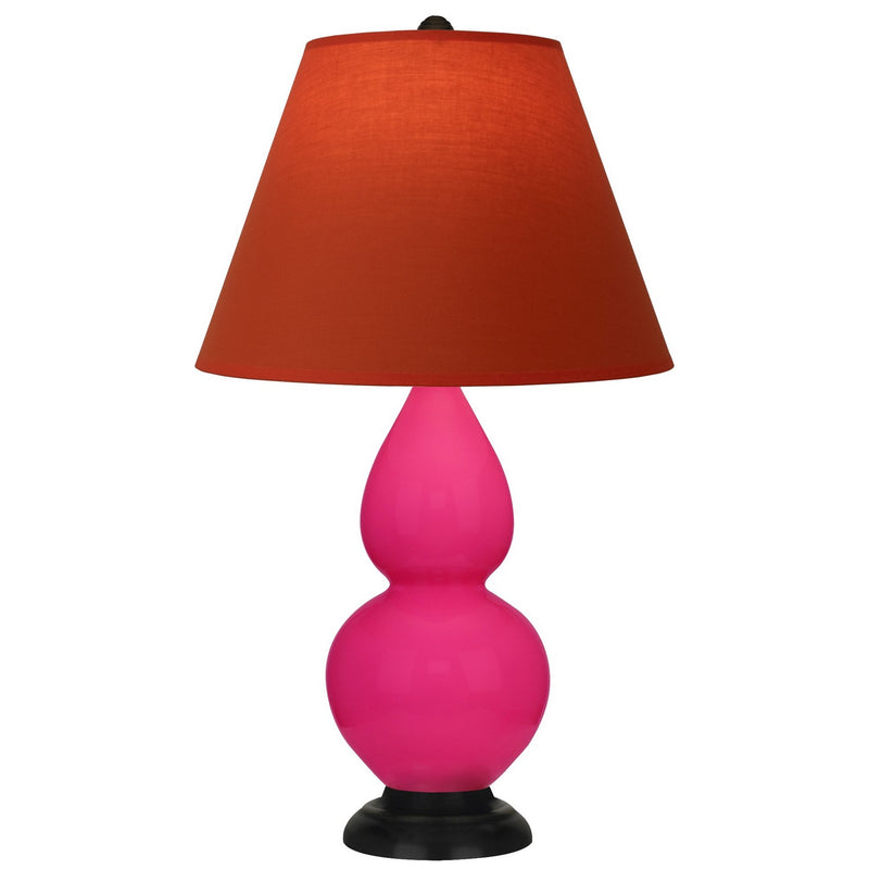 Robert Abbey RZ11T One Light Accent Lamp, Razzle Rose Glazed Ceramic w/Deep Patina Bronze