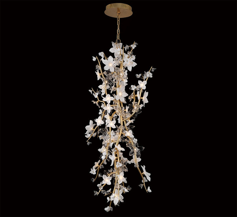 Lib & Co. 12334-028 LED Chandelier, Gold leaf