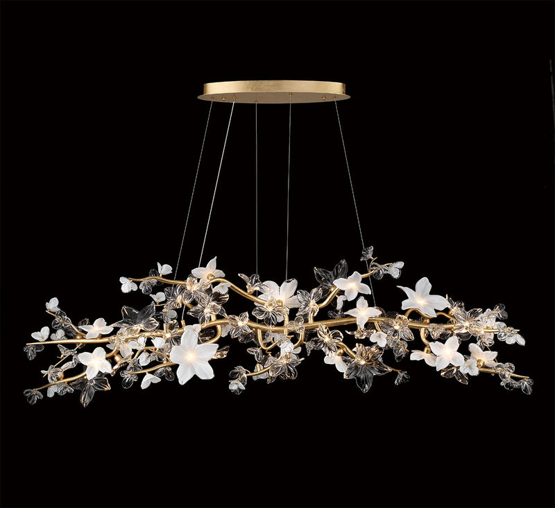 Lib & Co. 12337-028 LED Chandelier, Gold leaf