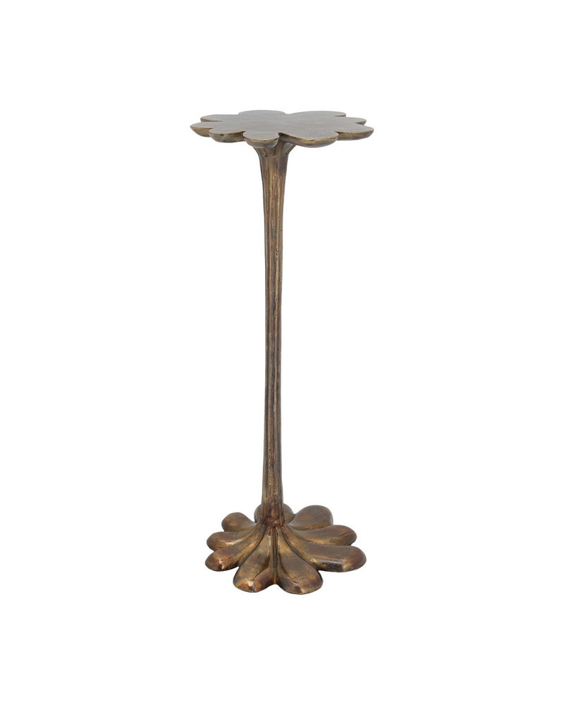 Currey and Company 4000-0246 Accent Table, Oxidized Brass