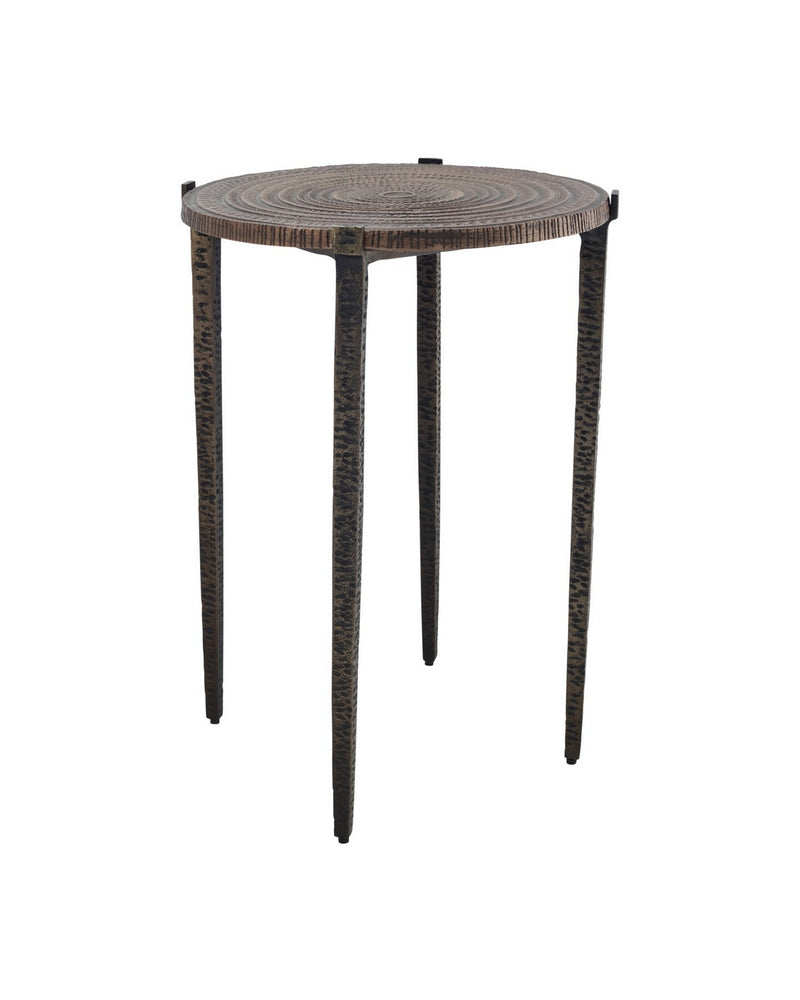 Currey and Company 4000-0256 Accent Table, Antique Bronze/Dark Bronze