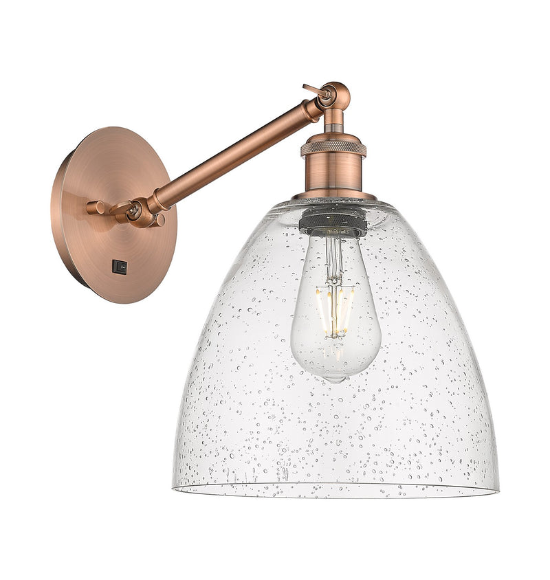 Innovations 317-1W-AC-GBD-94 One Light Wall Sconce, Antique Copper