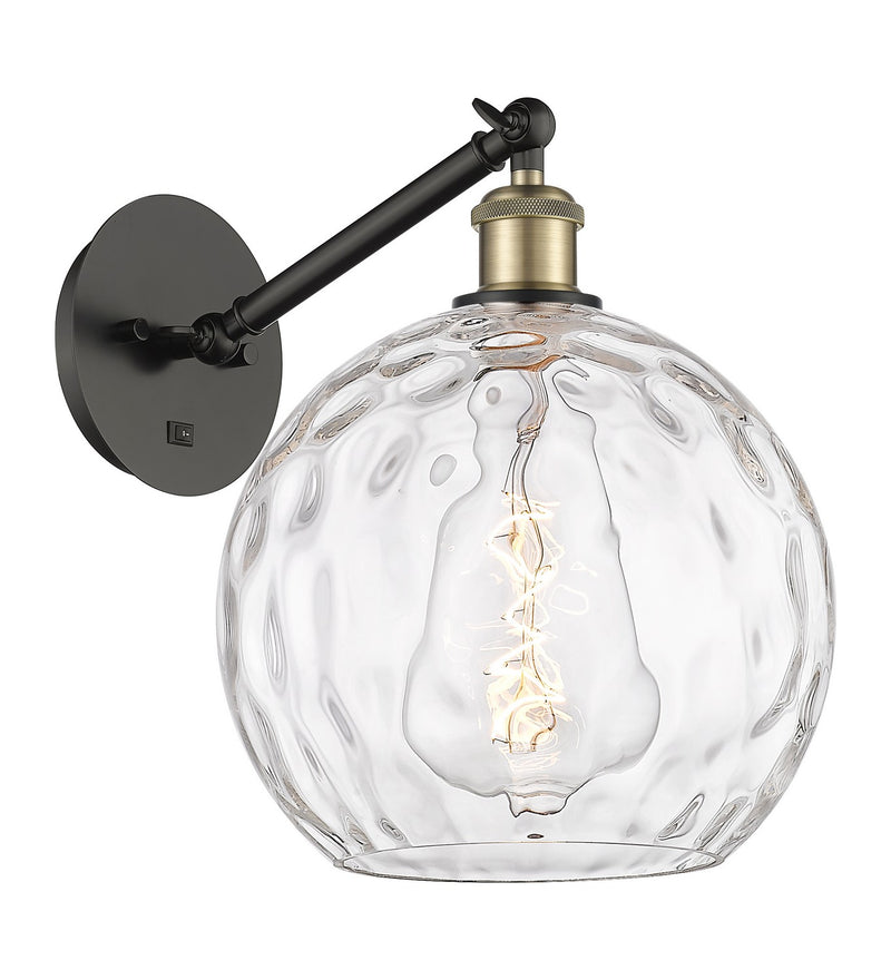 Innovations 317-1W-BAB-G1215-10 One Light Wall Sconce, Black Antique Brass