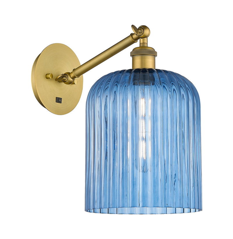 Innovations 317-1W-BB-G559-8BL One Light Wall Sconce, Brushed Brass