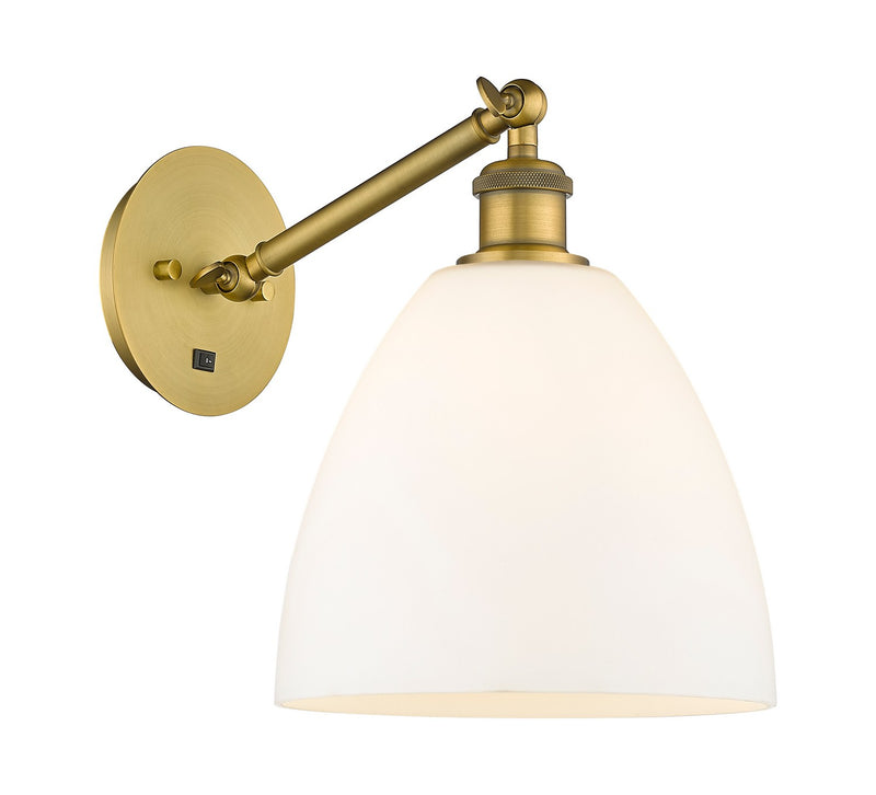 Innovations 317-1W-BB-GBD-91 One Light Wall Sconce, Brushed Brass