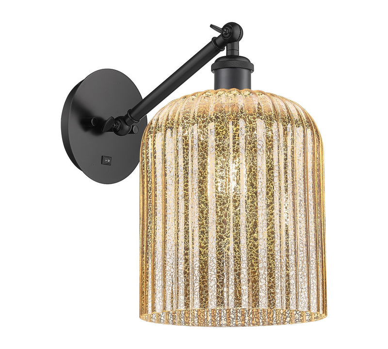 Innovations 317-1W-BK-G559-8ME One Light Wall Sconce, Matte Black